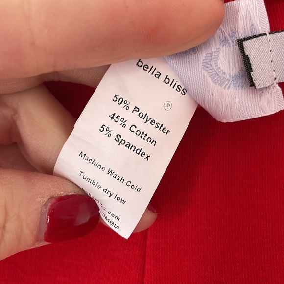 Girls Bella Bliss Size 8 Red Shorts - Picture 4 of 6